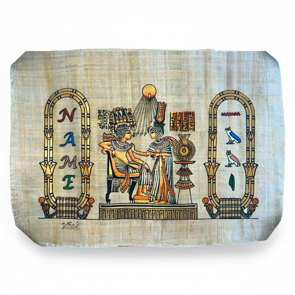Königspaar unter Aton Papyrus